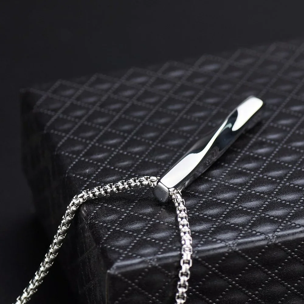 ❤️Trendy wild twist long strip pendant necklace for women/men, N90201P193